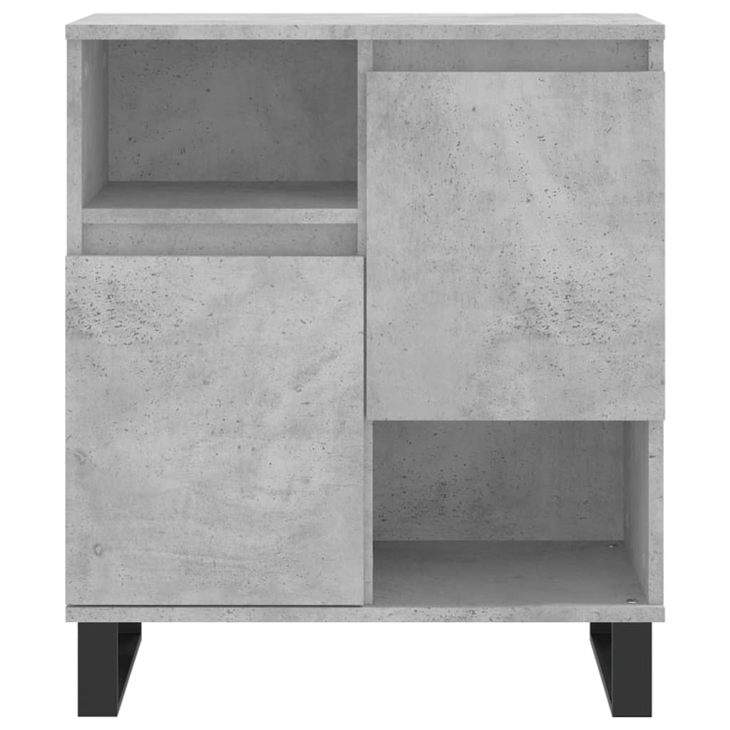 Sideboards 2 Stk. Betongrau Holzwerkstoff