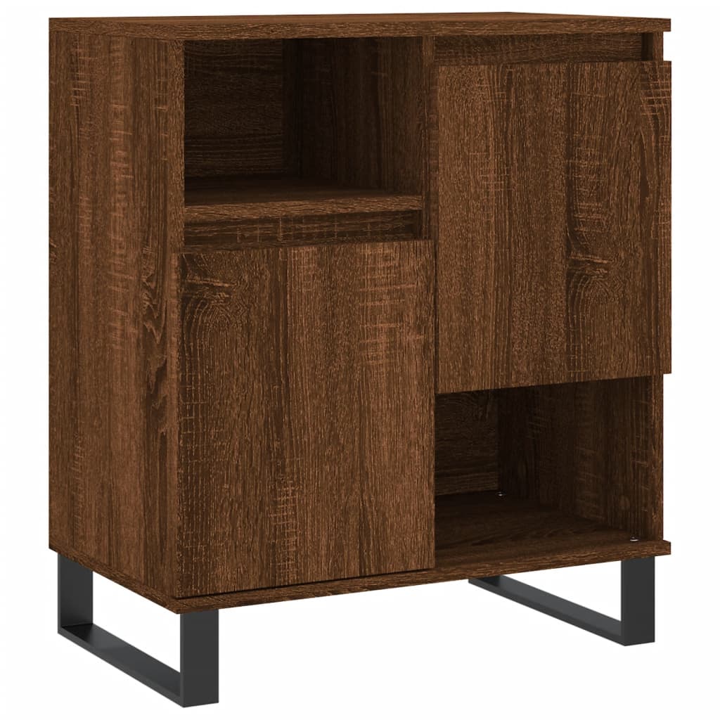 Sideboards 2 Stk. Braun Eichen-Optik Holzwerkstoff