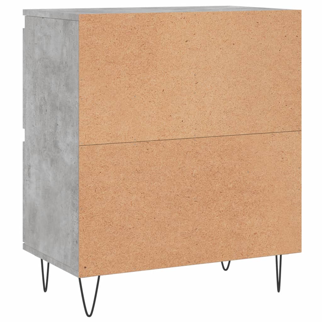 Sideboards 2 Stk. Betongrau Holzwerkstoff