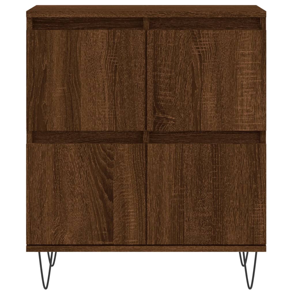 Sideboards 2 Stk. Braun Eichen-Optik Holzwerkstoff