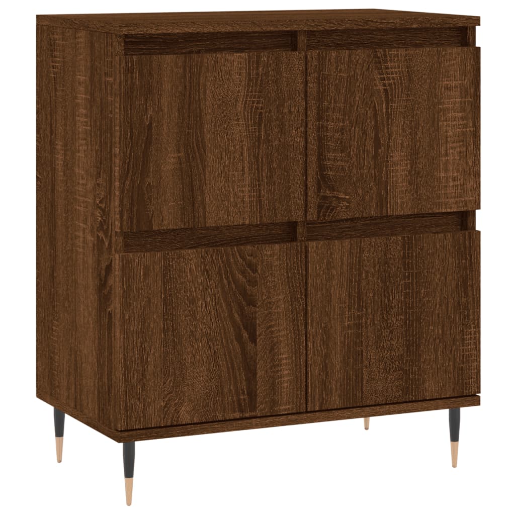 Sideboards 3 Stk. Braun Eichen-Optik Holzwerkstoff