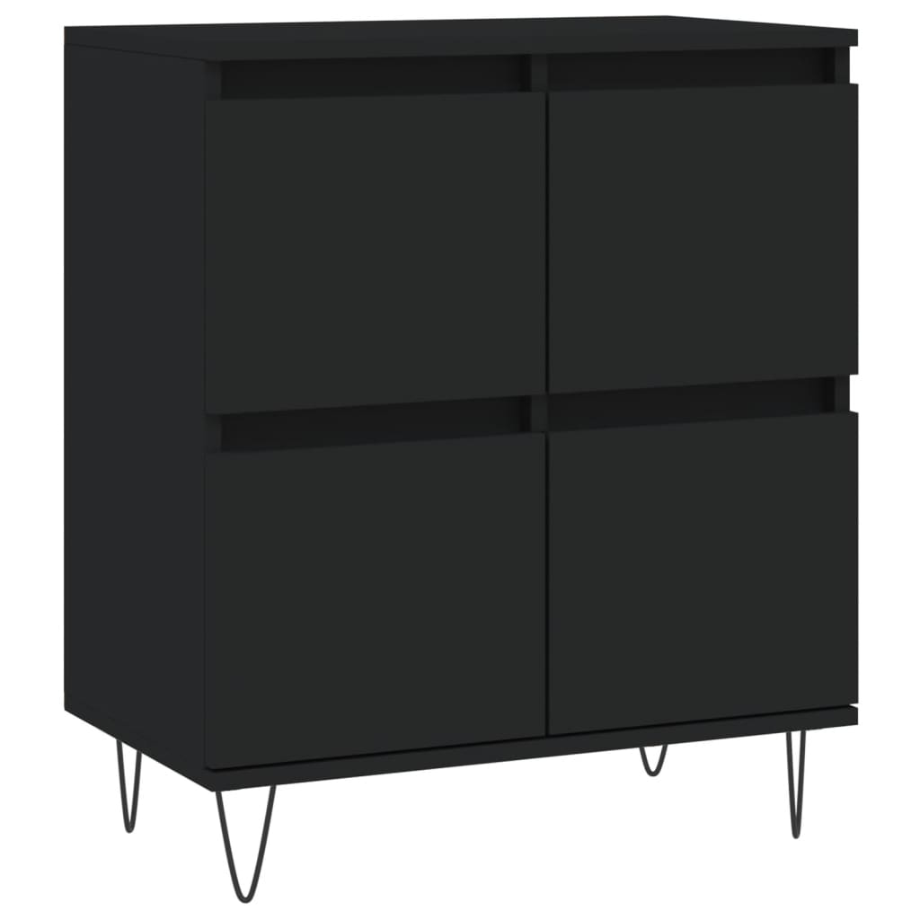 Sideboards 3 Stk. Schwarz Holzwerkstoff