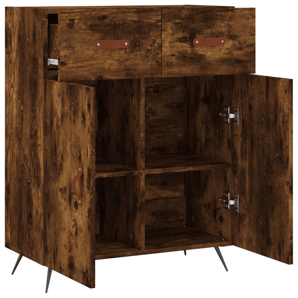 Sideboard Räuchereiche 69,5x34x90 cm Holzwerkstoff