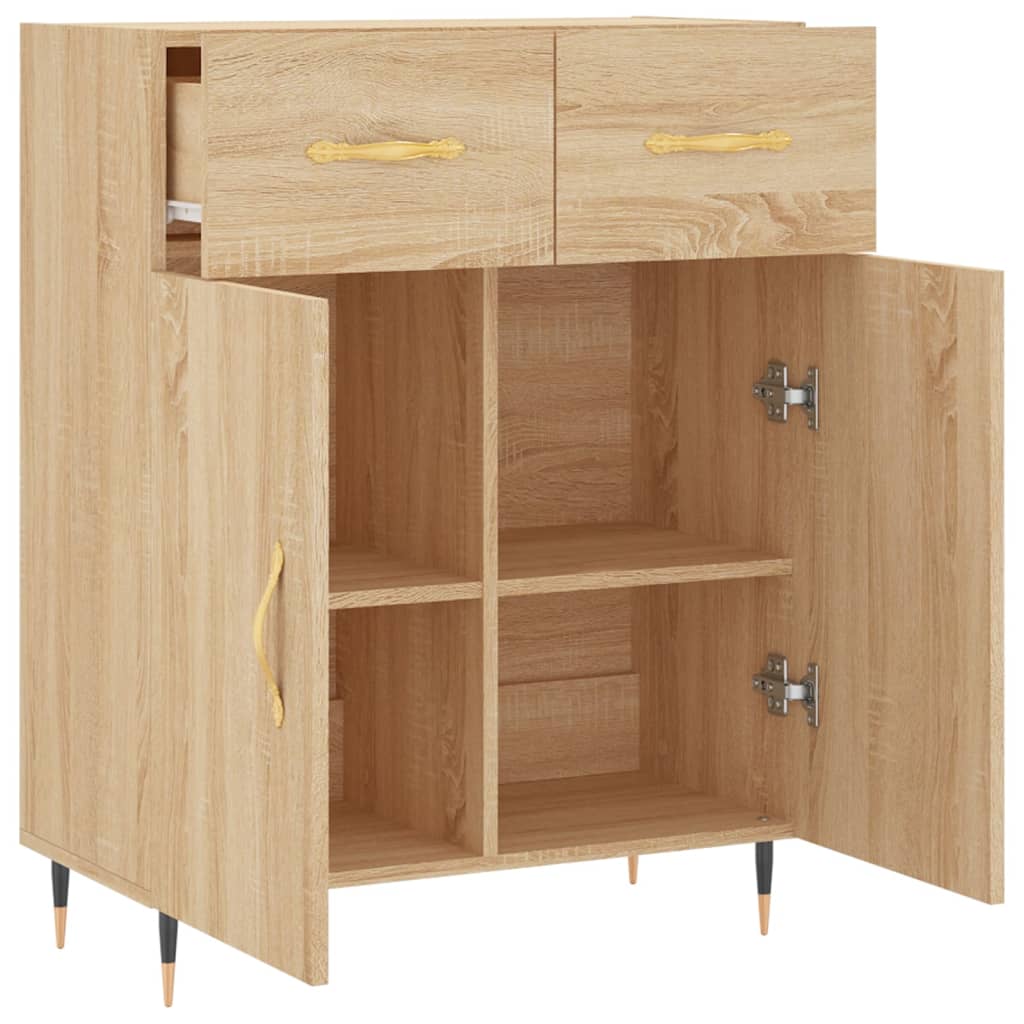 Sideboard Sonoma-Eiche 69,5x34x90 cm Holzwerkstoff