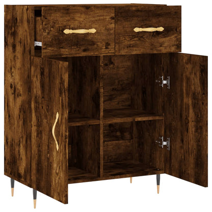 Sideboard Räuchereiche 69,5x34x90 cm Holzwerkstoff