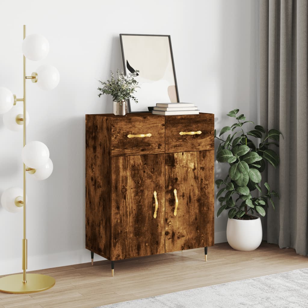 Sideboard Räuchereiche 69,5x34x90 cm Holzwerkstoff