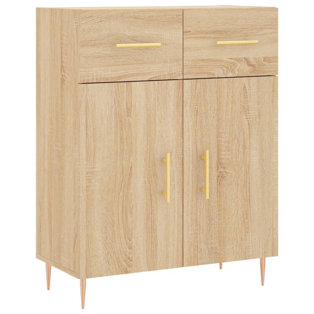 Sideboard Sonoma-Eiche 69,5x34x90 cm Holzwerkstoff