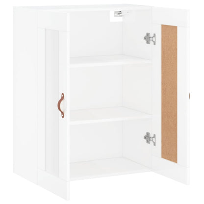 Wandschrank Hochglanz-Weiß 69,5x34x90 cm Holzwerkstoff