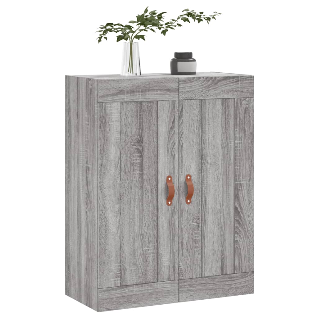 Wandschrank Grau Sonoma 69,5x34x90 cm Holzwerkstoff