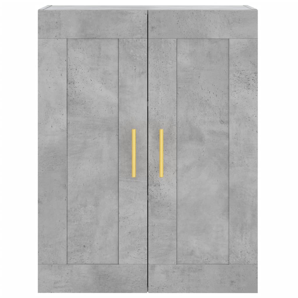 Wandschrank Betongrau 69,5x34x90 cm Holzwerkstoff