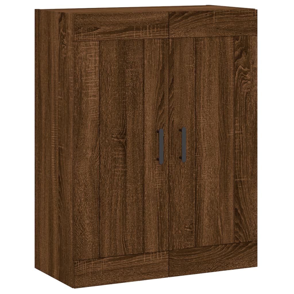 Wandschrank Braun Eichen-Optik 69,5x34x90 cm Holzwerkstoff