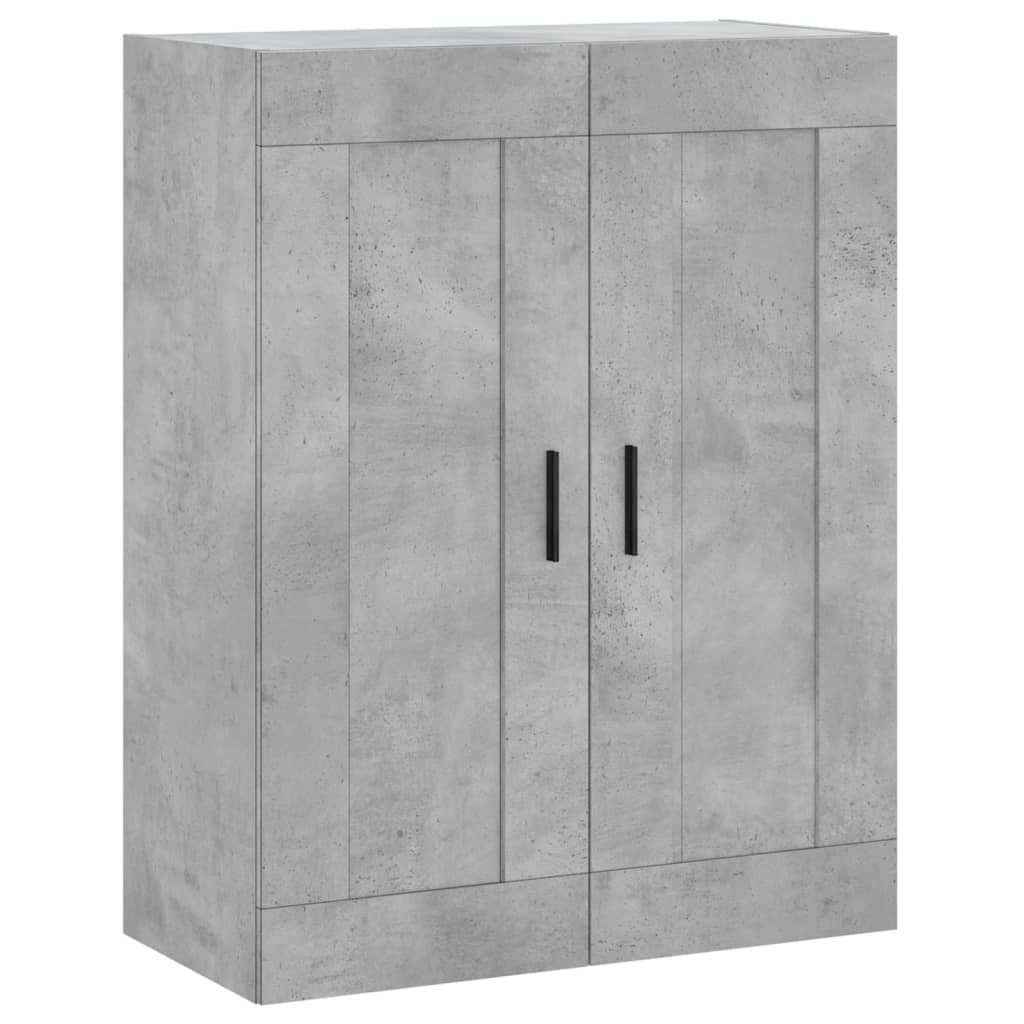 Wandschrank Betongrau 69,5x34x90 cm Holzwerkstoff