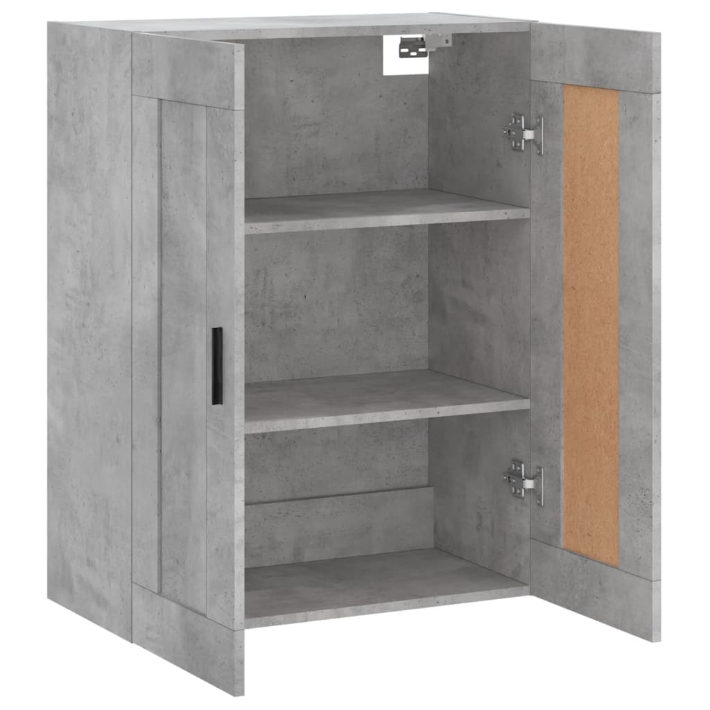 Wandschrank Betongrau 69,5x34x90 cm Holzwerkstoff