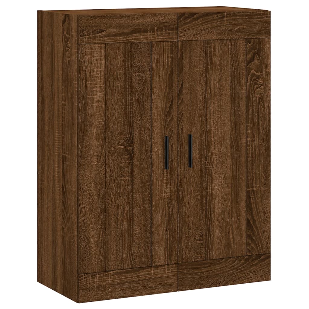 Wandschrank Braun Eichen-Optik 69,5x34x90 cm Holzwerkstoff