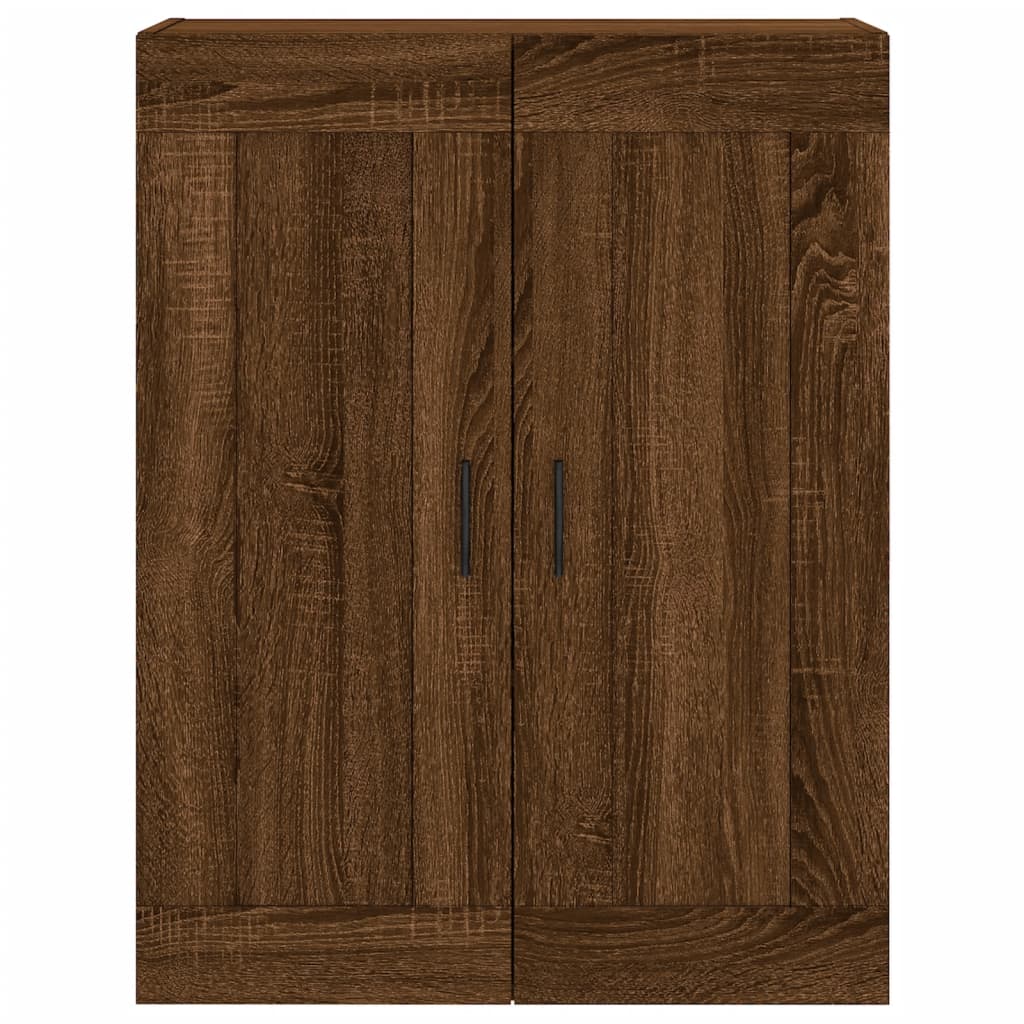 Wandschrank Braun Eichen-Optik 69,5x34x90 cm Holzwerkstoff