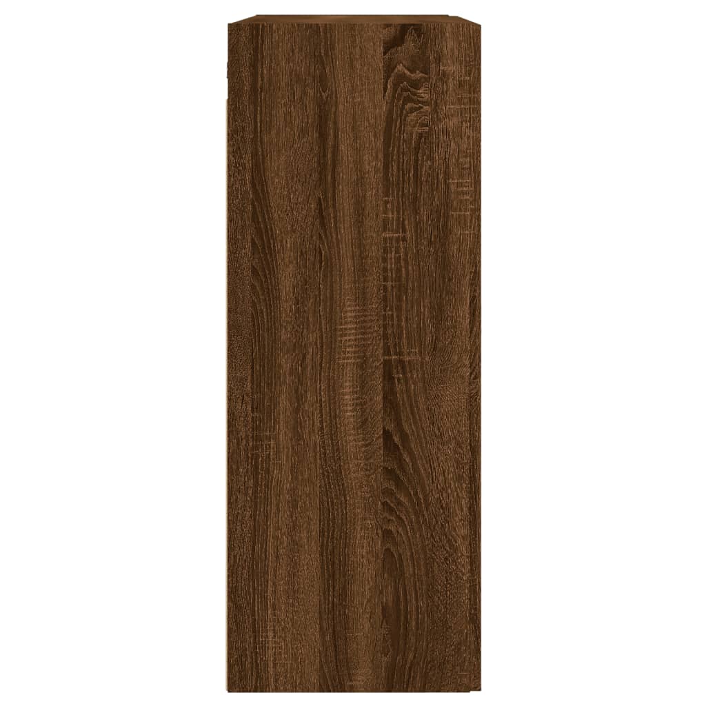 Wandschrank Braun Eichen-Optik 69,5x34x90 cm Holzwerkstoff