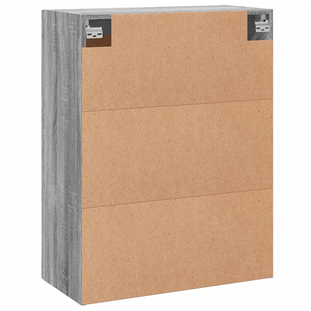 Wandschrank Grau Sonoma 69,5x34x90 cm Holzwerkstoff