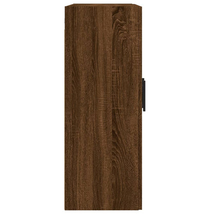 Wandschrank Braun Eichen-Optik 69,5x34x90 cm Holzwerkstoff