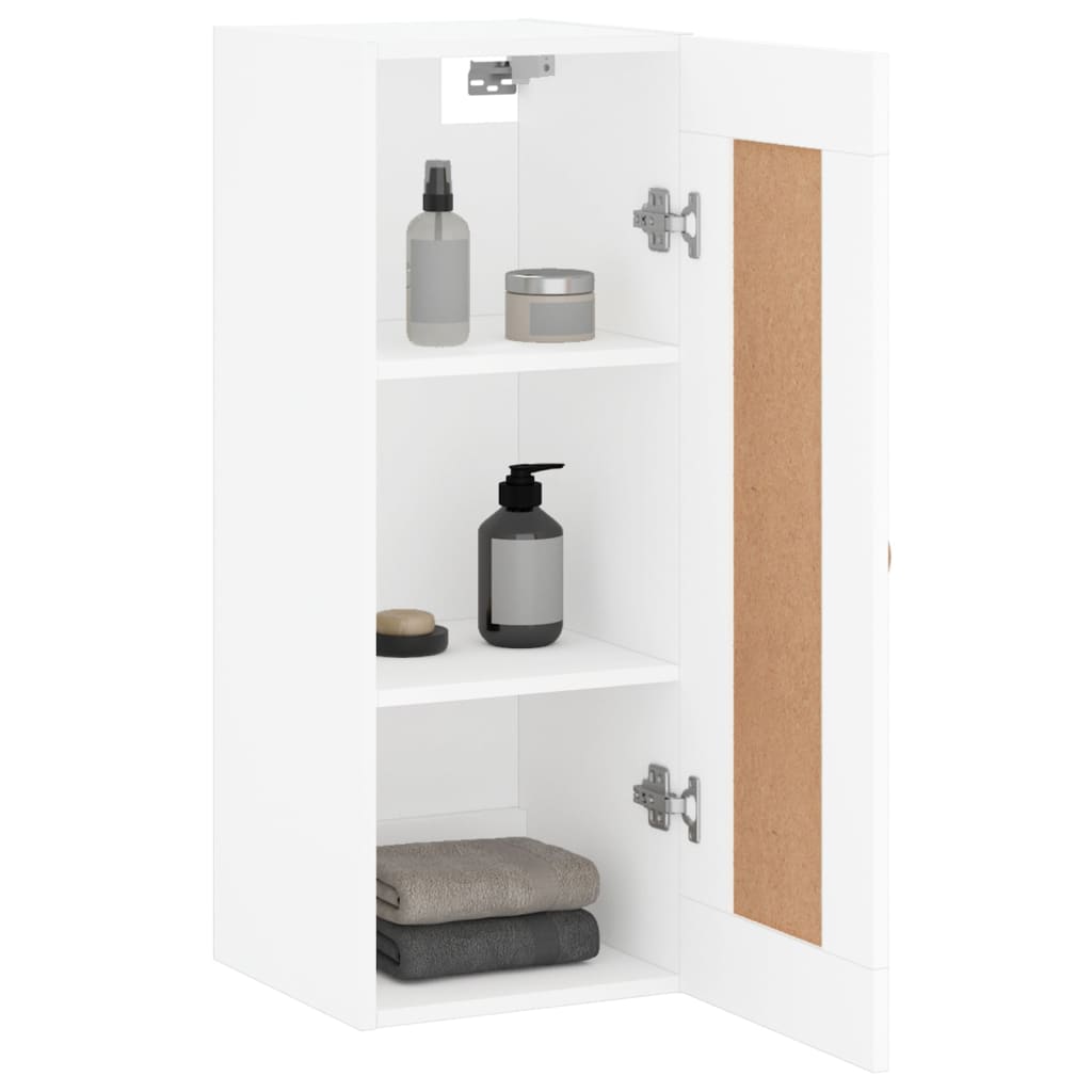 Wandschrank Weiß 34,5x34x90 cm Holzwerkstoff