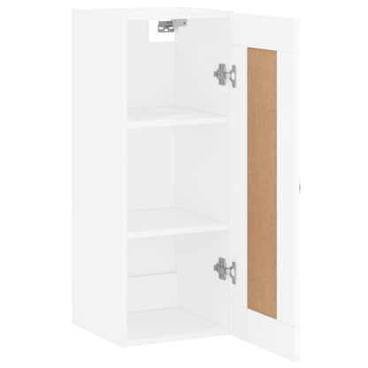 Wandschrank Weiß 34,5x34x90 cm Holzwerkstoff