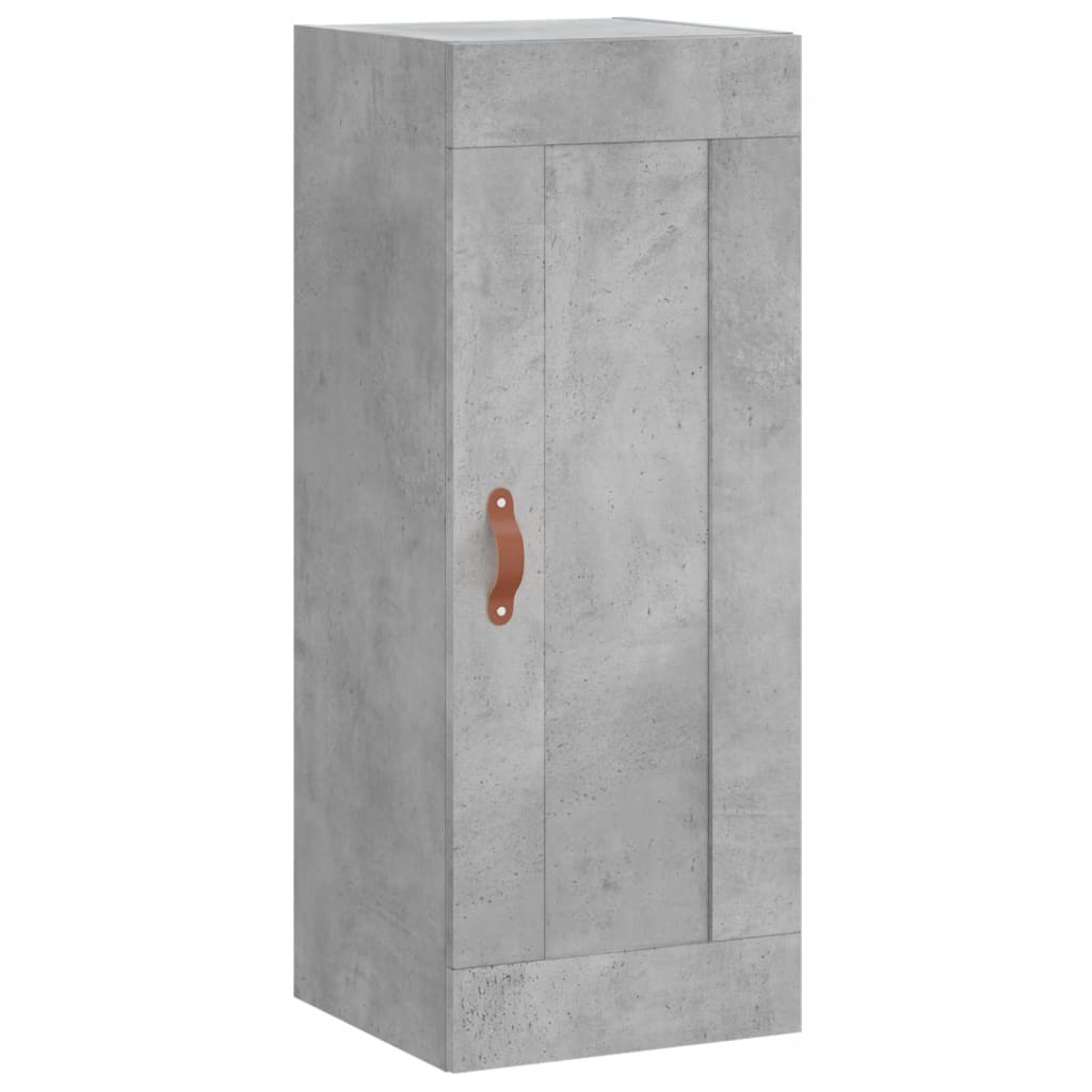 Wandschrank Betongrau 34,5x34x90 cm Holzwerkstoff