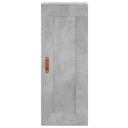 Wandschrank Betongrau 34,5x34x90 cm Holzwerkstoff