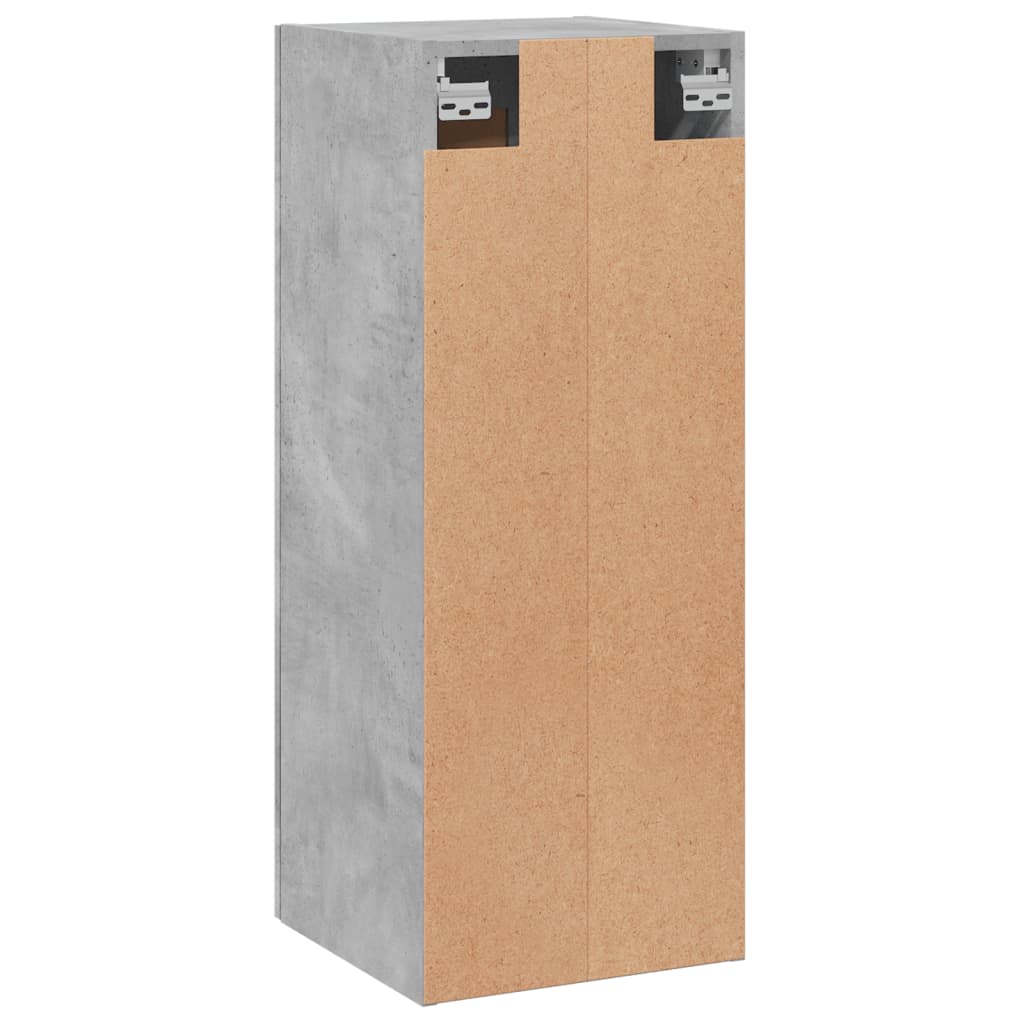 Wandschrank Betongrau 34,5x34x90 cm Holzwerkstoff