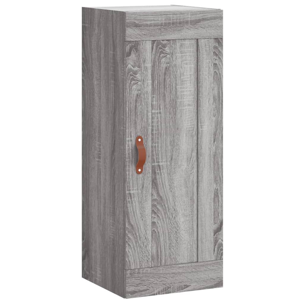 Wandschrank Grau Sonoma 34,5x34x90 cm Holzwerkstoff