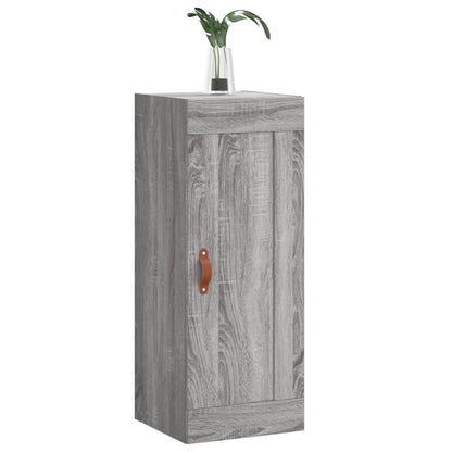 Wandschrank Grau Sonoma 34,5x34x90 cm Holzwerkstoff