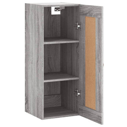 Wandschrank Grau Sonoma 34,5x34x90 cm Holzwerkstoff