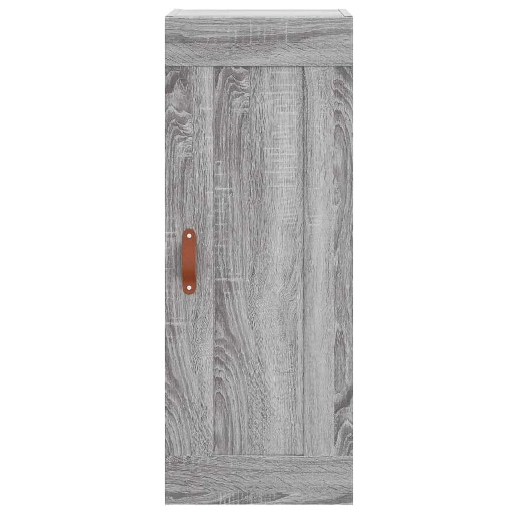 Wandschrank Grau Sonoma 34,5x34x90 cm Holzwerkstoff