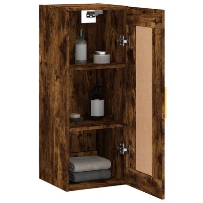 Wandschrank Räuchereiche 34,5x34x90 cm Holzwerkstoff