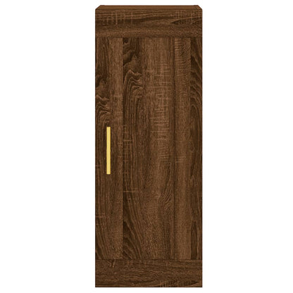 Wandschrank Braun Eichen-Optik 34,5x34x90 cm Holzwerkstoff