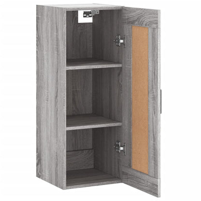 Wandschrank Grau Sonoma 34,5x34x90 cm Holzwerkstoff