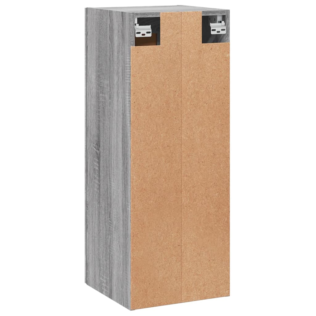 Wandschrank Grau Sonoma 34,5x34x90 cm Holzwerkstoff