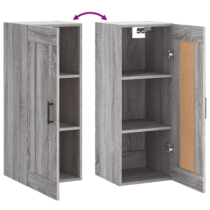 Wandschrank Grau Sonoma 34,5x34x90 cm Holzwerkstoff