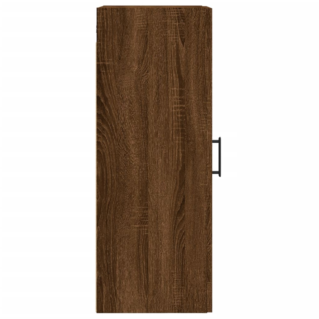 Wandschrank Braun Eichen-Optik 34,5x34x90 cm Holzwerkstoff