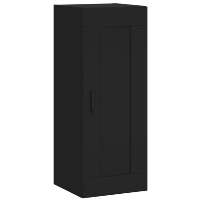 Wandschrank Schwarz 34,5x34x90 cm Holzwerkstoff