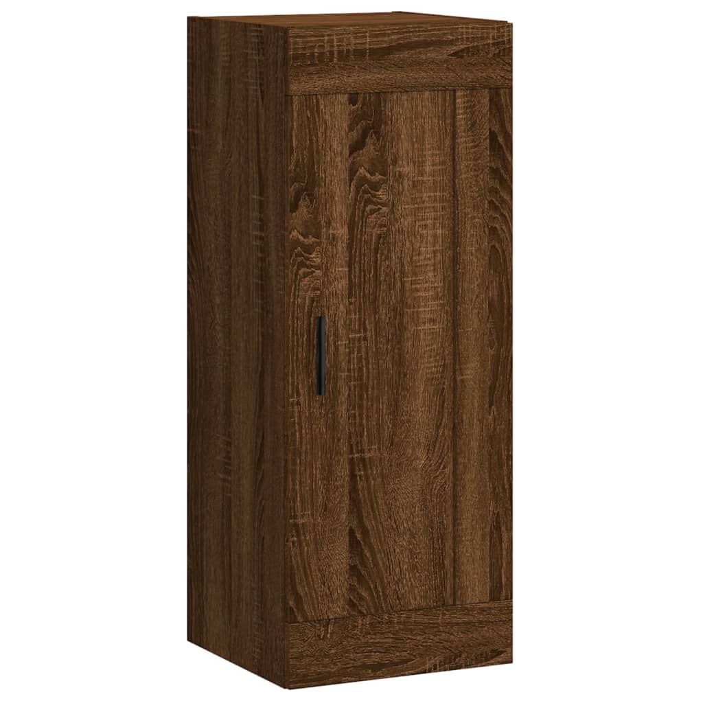 Wandschrank Braun Eichen-Optik 34,5x34x90 cm Holzwerkstoff