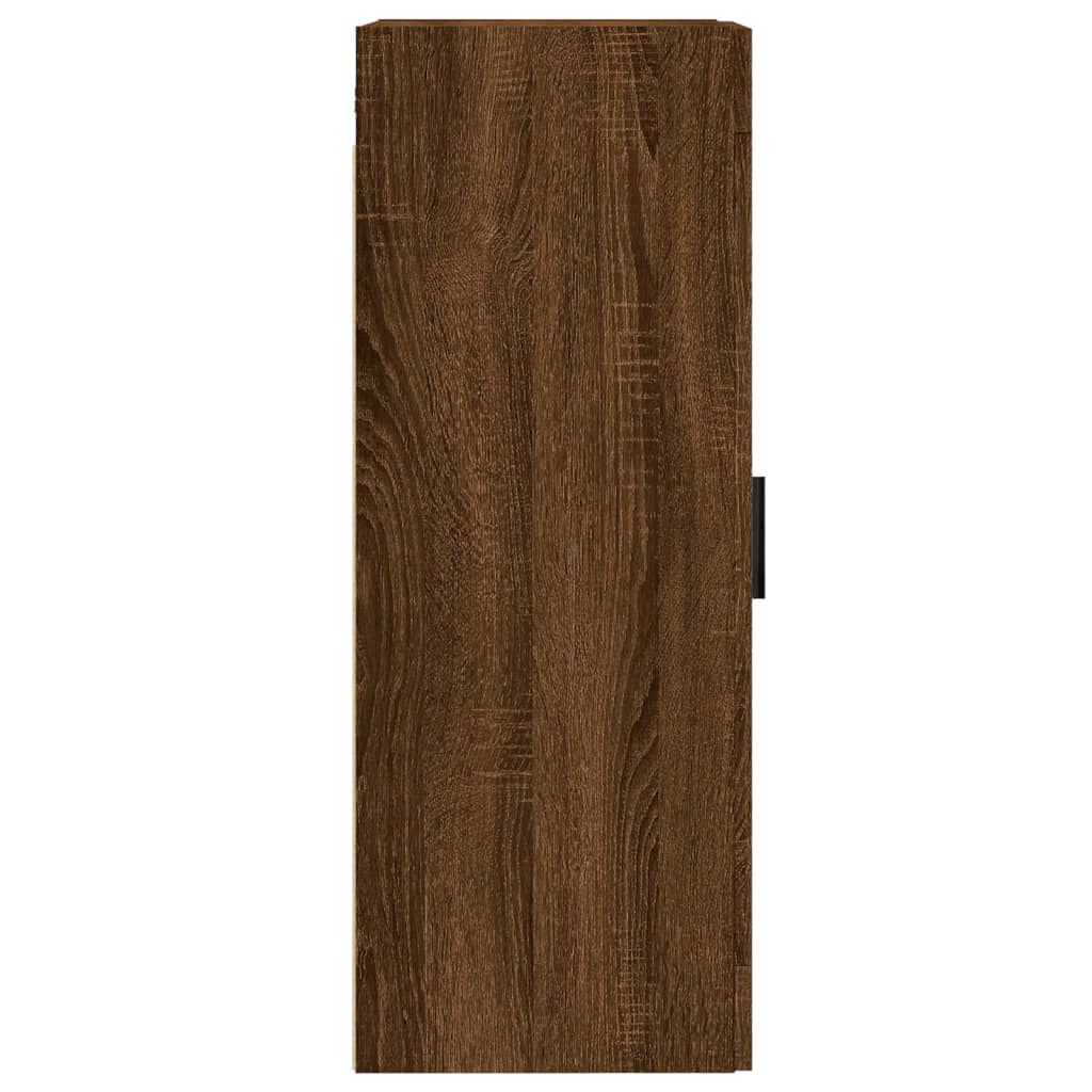 Wandschrank Braun Eichen-Optik 34,5x34x90 cm Holzwerkstoff