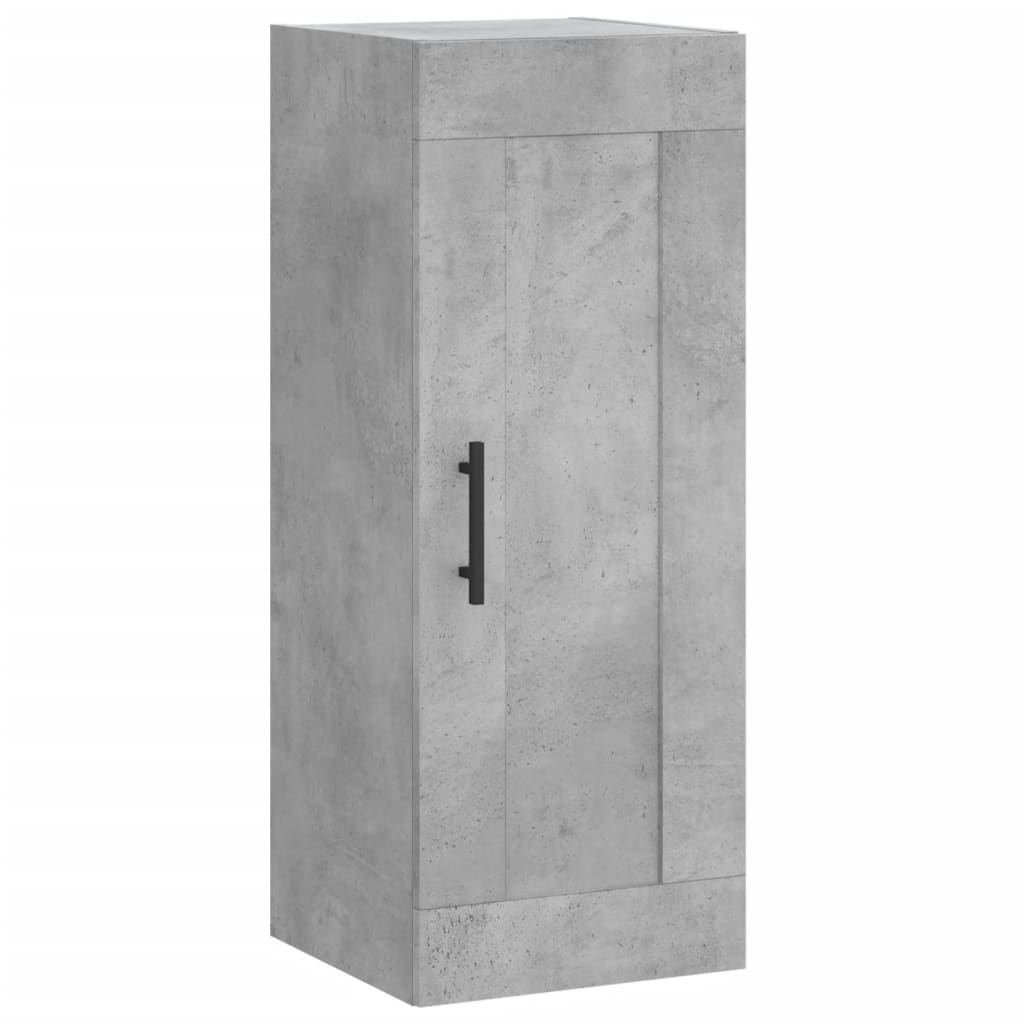 Wandschrank Betongrau 34,5x34x90 cm Holzwerkstoff