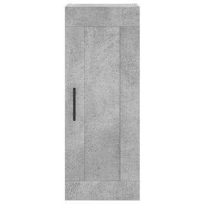 Wandschrank Betongrau 34,5x34x90 cm Holzwerkstoff