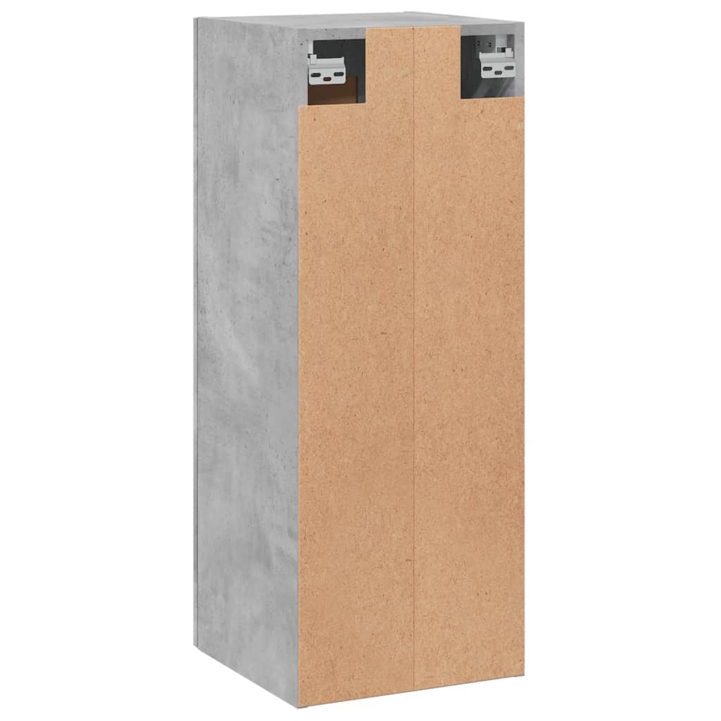 Wandschrank Betongrau 34,5x34x90 cm Holzwerkstoff