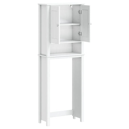 Toilettenschrank BERG Weiß 60x27x164,5 cm Massivholz