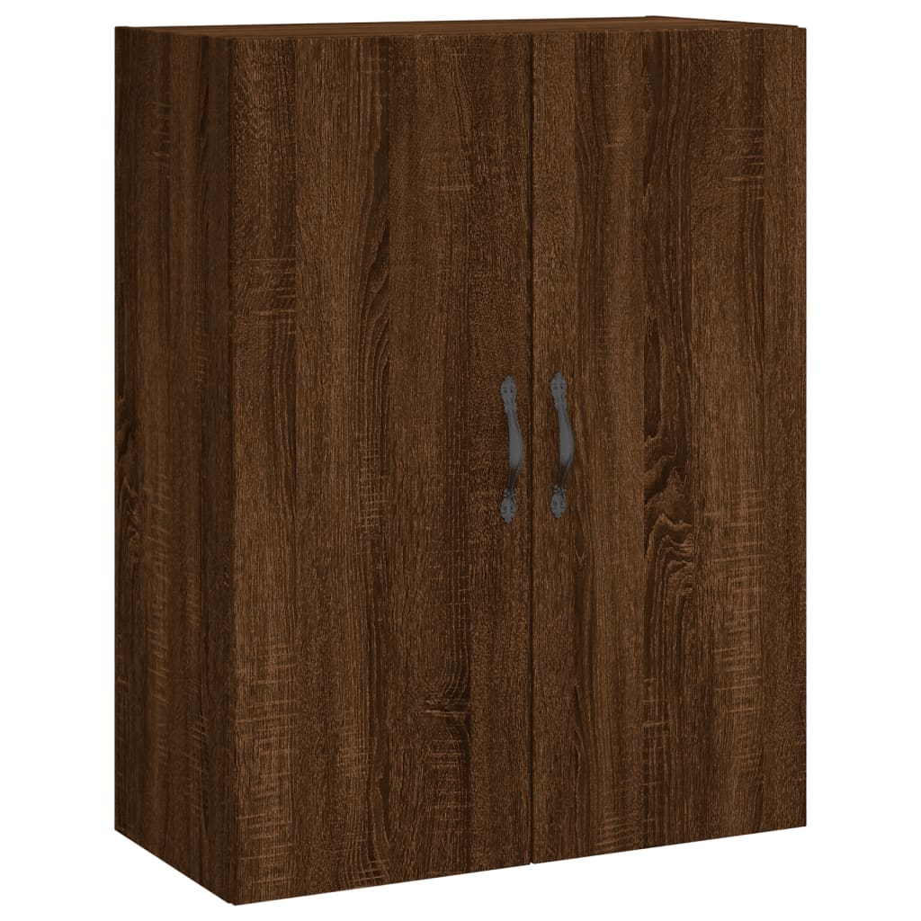 Wandschrank Braun Eichen-Optik 69,5x34x90 cm Holzwerkstoff