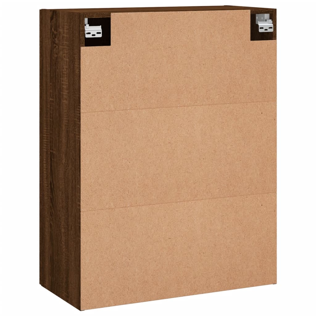 Wandschrank Braun Eichen-Optik 69,5x34x90 cm Holzwerkstoff