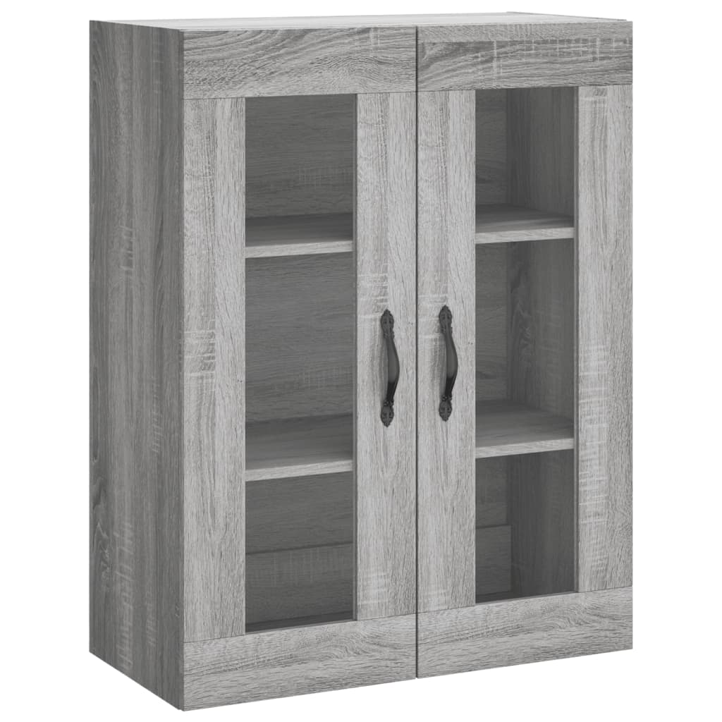 Wandschrank Grau Sonoma 69,5x34x90 cm Holzwerkstoff