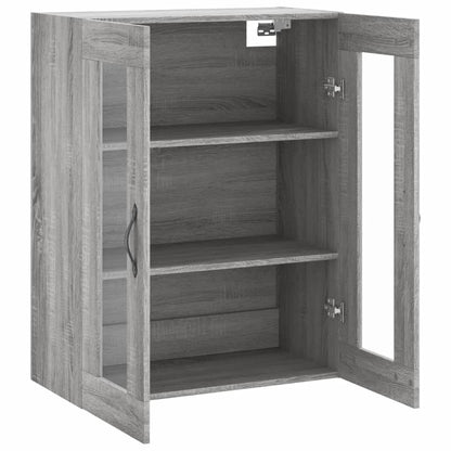 Wandschrank Grau Sonoma 69,5x34x90 cm Holzwerkstoff