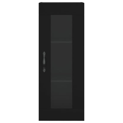 Wandschrank Schwarz 34,5x34x90 cm