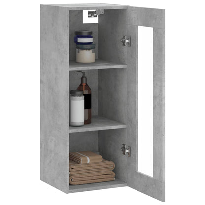 Wandschrank Betongrau 34,5x34x90 cm